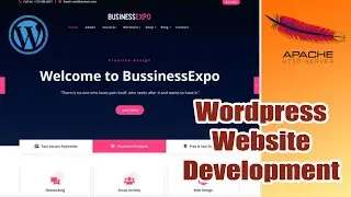Create Business Website in WordPress, XAMPP Server, Localhost | Business Expo Theme Review