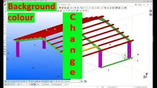 How to change background colour in tekla 21.1 bangla