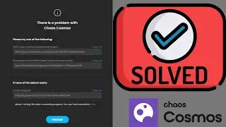 V-Ray Chaos Cosmos problem Solved ☑️ I 3Dsmax & Sketchup