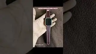 Apple watch ultra 49mm  Horween chromexcel leather bands #applewatchultra #applewatch