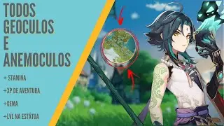 DICA RAPIDA: COMO ACHAR TODOS GEOCULOS E ANEMOCULOS NO GENSHIN IMPACT (UPANDO ESTÁTUAS)