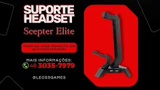 Suporte Headset Scepter Elite #todomundoegamer #alémdojogo #redragon #reels #gamer #lifestyle