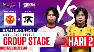 YRG VS FNOC | SPS Mobile Challenge Finals Group Stage | MLBB | S5 Hari 2 | Match 2 Game 3
