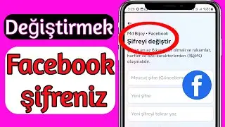 Facebook şifresi nasıl değiştirilir ||Facebook şifrenizi düzgün bir şekilde değiştirin