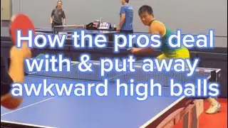 How the pros put away awkward high balls. Mistakes stopping you from doing the same