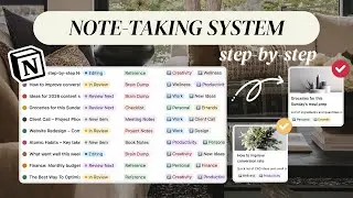 Simple Note-Taking System in Notion + Free Template | Best Beginner's Tutorial