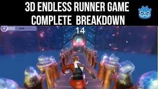 How I made an Endless 3d runner Game in Godot 4.3 using Visual Scripting