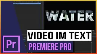 Video Im Text oder Titel Anzeigen / Abspielen - Premiere Pro Tutorial [HD Deutsch]
