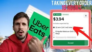 Taking Every Uber Eats Order For 10 Hours Straight…