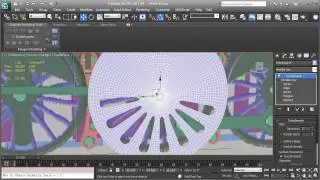 50 Poly modeling of the large locomotive wheels