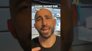 Lessons learned from a PhD #lessonslearned #lessonslearnedinlife