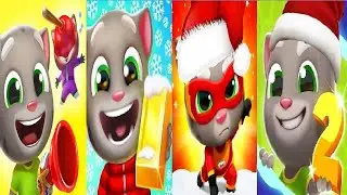 Talking Tom Blast Park VS Talking Tom Gold Run 1VS 2 VS TOM HERO DASH Christmas 2021VS 2022 GAMEPLAY