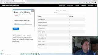 Google Forms/Sites/Sheets/Punch Card System - Tutorial