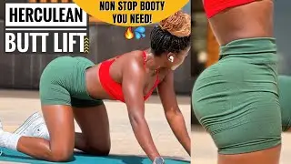 HERCULEAN BOOTY Lift In 14 Days On The Floor~Butt Lift Not Thighs | No Equipments
