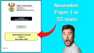 Mathematical Literacy Grade 12 November 2022 Paper 1