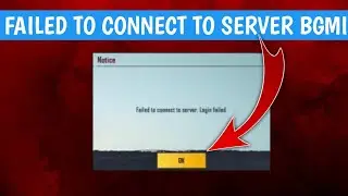 Failed to Connect to Server Login Failed BGMI 🔥 Network Error Login Failed Problem Solve BGMI