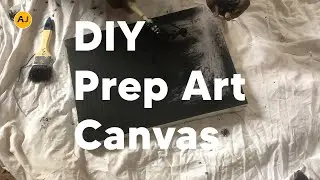 How to prep a canvas for painting