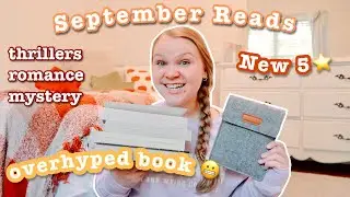 Every Book I Read In September 🍂 + NEW 5 STAR // monthly reading wrap up (thrillers & romance)
