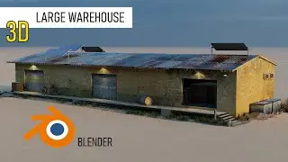 How to make 3D Large warehouse Design in BLENDER 3.4 /// 3Ds MAX 2023 // LUMION 12 / Animation
