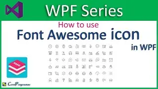 How to use Font Awesome icon in WPF |