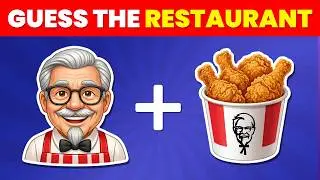 Guess the Restaurant by Emoji 🍔🍕😍 | McDonald's, Starbucks, Taco Bell & More | Emoji quiz