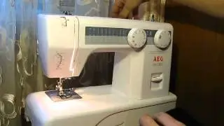 Sewing machine Швейная машина AEG NM 1800 test намотка нитки на шпульку