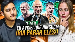 REACT EM CASAL - ♫ MANCHESTER CITY É CAMPEÃO DA CHAMPIONS LEAGUE! 🏆 | Paródia X1 - MC Cabelinho