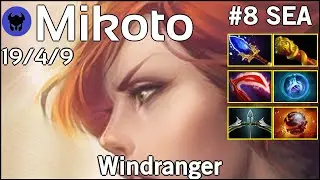 Mikoto #8 SEA plays Windranger!!! Dota 2 - 9053 Avg MMR