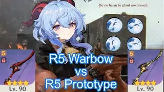 Ganyu: R5 Prototype Crescent vs R5 Blackcliff Warbow