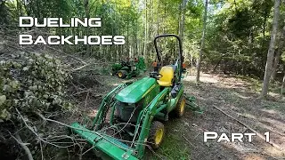 Dueling Backhoes Part 1 - HydrosPlus vs. Stock John Deere 1025R