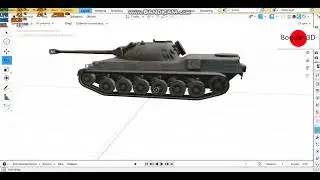 Итальянский танк (Prototipo standard b) 3D Модель