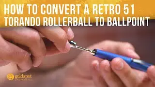How to convert a Retro 51 Tornado rollerball to a ballpoint pen - Quick Tips #19