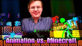 РЕАКЦИЯ НА МУЗЫКАЛЬНЫЙ МАЙНКРАФТ ПРОТИВ СТИКМЕНОВ \\  Note Block Concert - Animation vs. Minecraft