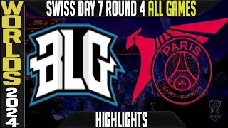 BLG vs PSG Highlights ALL GAMES | LoL Worlds 2024 Swiss Stage Day 7 Round 4 | Bilibili Gaming vs PSG