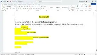 Token in C# - Part1