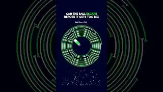 Ball tries to escape #asmr #satisfying #simulation
