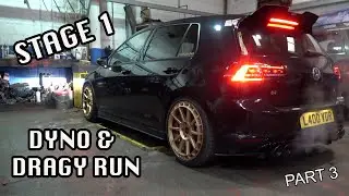 GOLF R MK7 RACINGLINE STAGE 1 DYNO RUN & DRAGY TIMES - PART 3