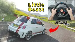 I Drag Raced Abarth 695 Biposto ~ Forza Horizon 4 / Steering Wheel & Shifter Logitech G29 