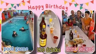 My Belated Birthday Party Celebration part-2 || pool games || drink games || philippines
