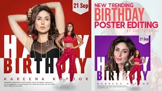 Birthday Poster Design | New Trending Birthday Poster Design Ideas By @SNRTutorial