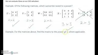 Yr 12 Ex 11F - Matrix Powers