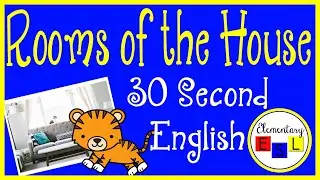 Rooms of the House - Where's the Tiger? - Parts of the House English Practice for ESL Kids
