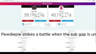 (fake) Pewdiepie vs T-series history FSCW version