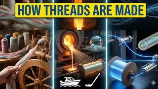 How THREADS Are Made: Fiberglass, Optical Fiber, Wool Thread