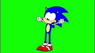 Sonic dance Green Screen