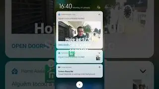 Answering the doorbell Actionable notification Home Assistant 😀 