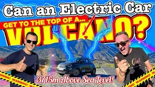 Can an EV Electric Car Get to the Top of a Volcano? 3715m Above Sea Level!