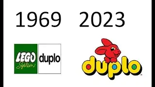 Ewolucja loga Lego Duplo 1969-2023