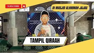 Tampil qiroat di acara pengukuhan pimpinan cabang muhammadiyah (RAKERDA) Masjid AL-HIKMAH JAJAG
