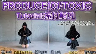 【 MIRRORED / BACK 】「 PRODUCE101 日プ / TOXIC 」反転 / 後ろ姿 Tutorial 振付解説